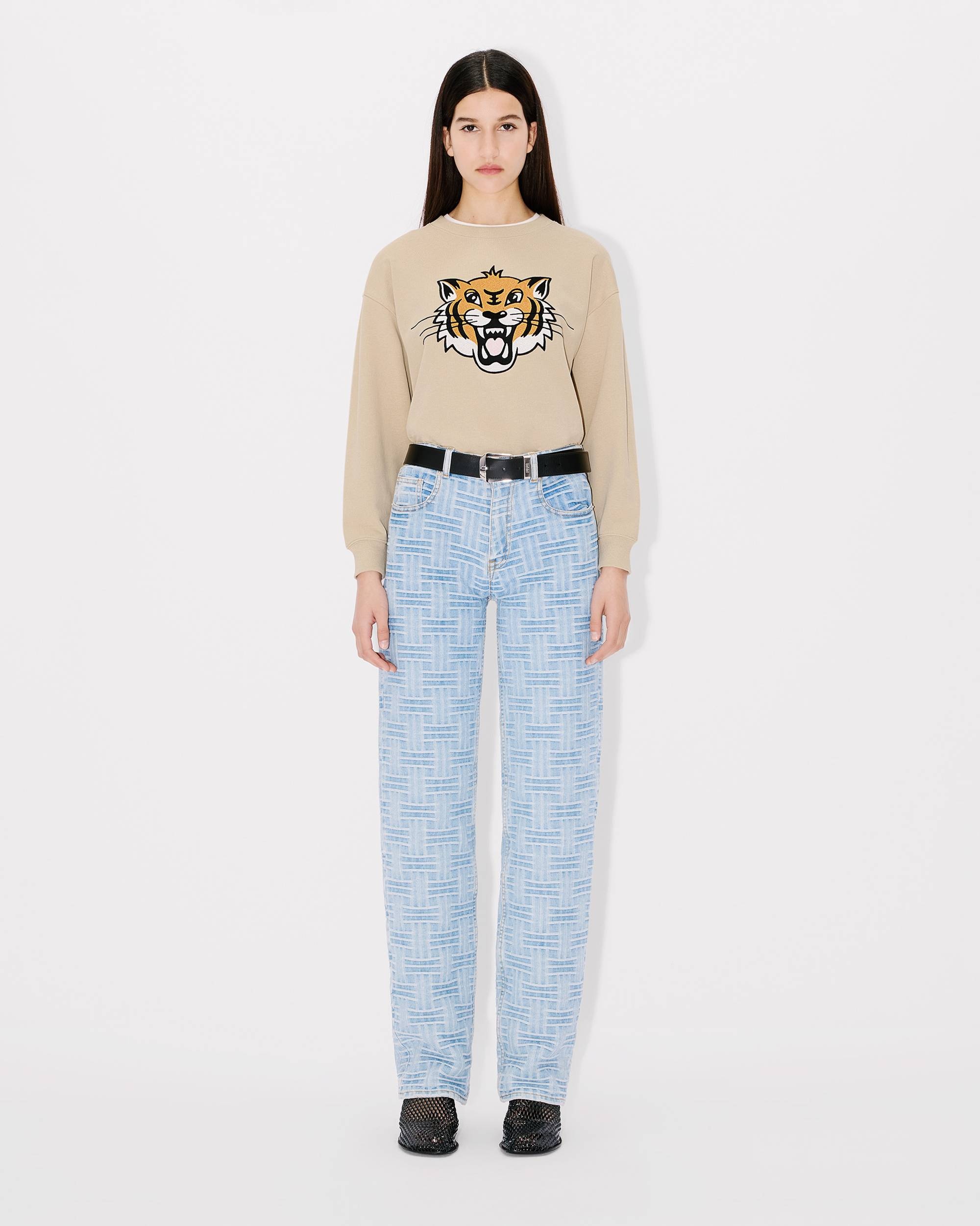 'KENZO Happy Tiger' embroidered sweatshirt in cotton - 5