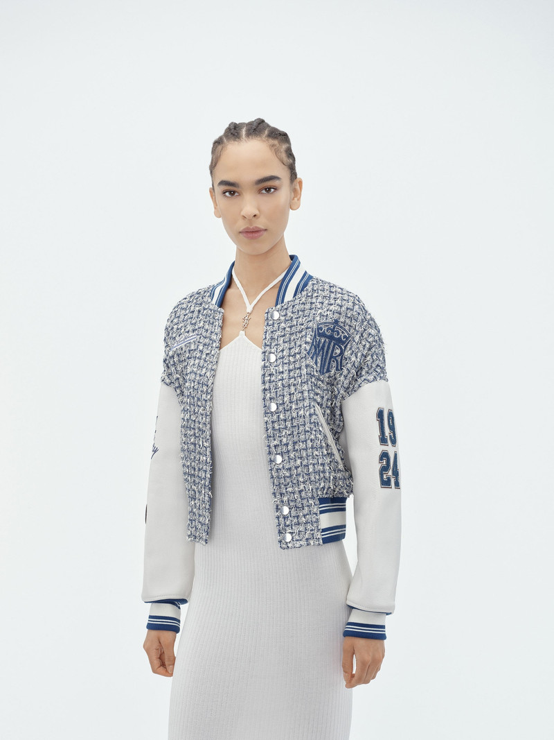 AMIRI BOUCLE VARSITY JACKET outlook