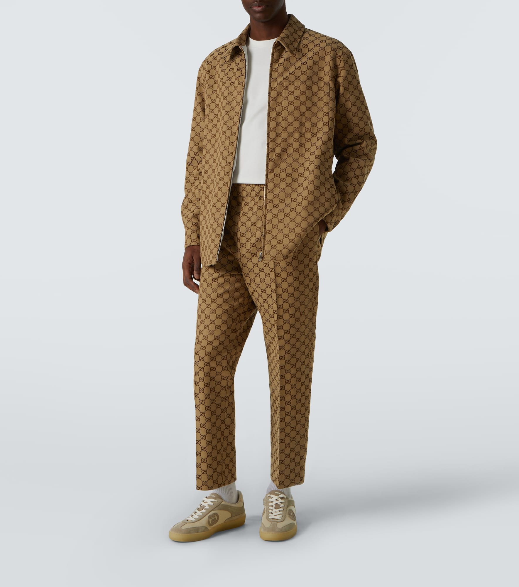 GG Supreme cotton-blend pants - 2