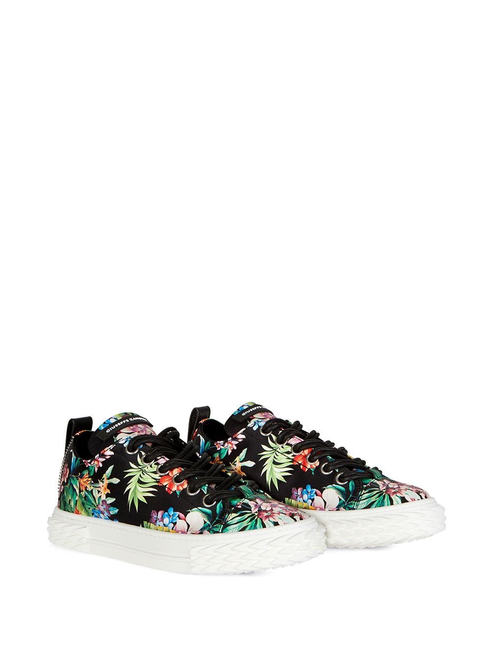 floral print sneakers - 2