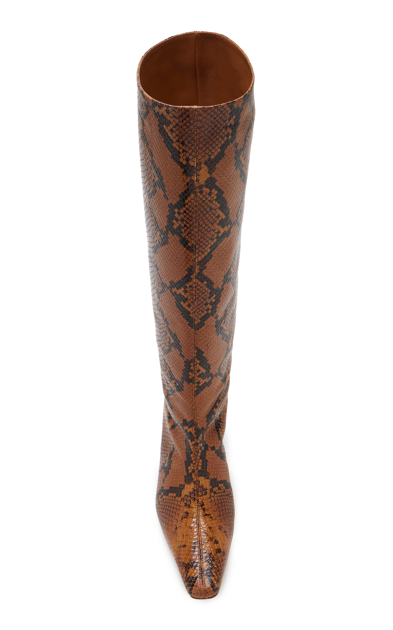Wally Snake-Effect Leather Knee Boots animal - 3