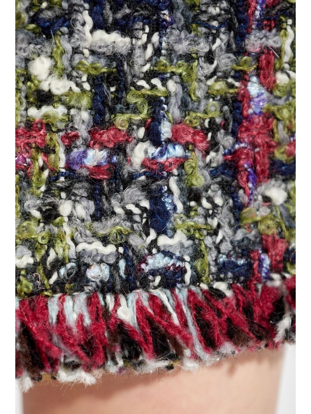 tweed-bouclÃ© check mini skirt - 5