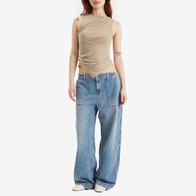 GOOD AMERICAN Good American Lite Linen Denim Pants outlook