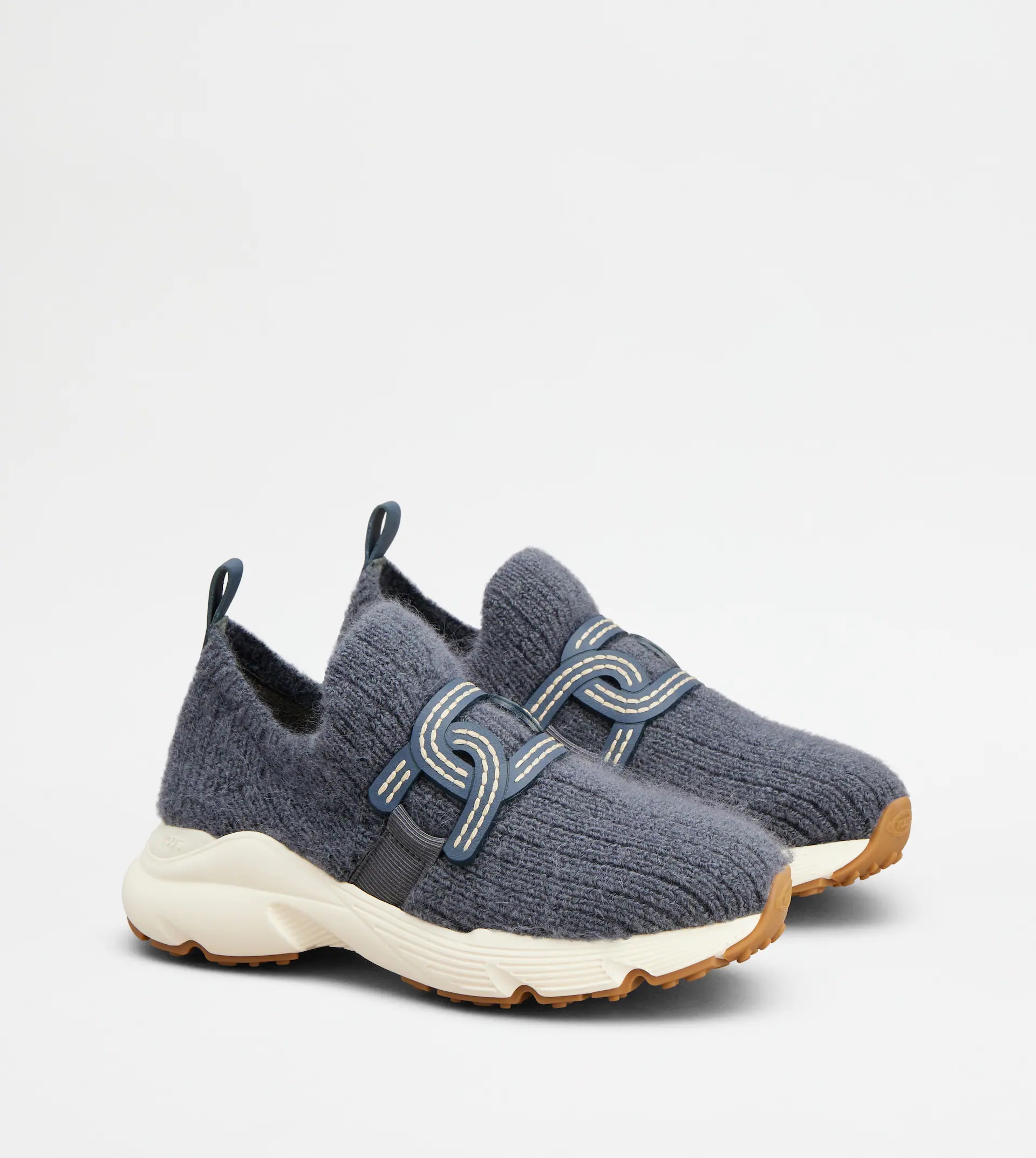 KATE SLIP-ON SNEAKERS IN FABRIC - BLUE - 3