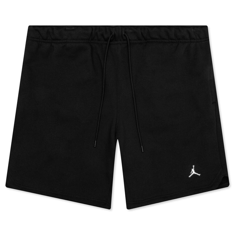 JORDAN ESSENTIAL FLEECE SHORTS - BLACK/WHITE - 1