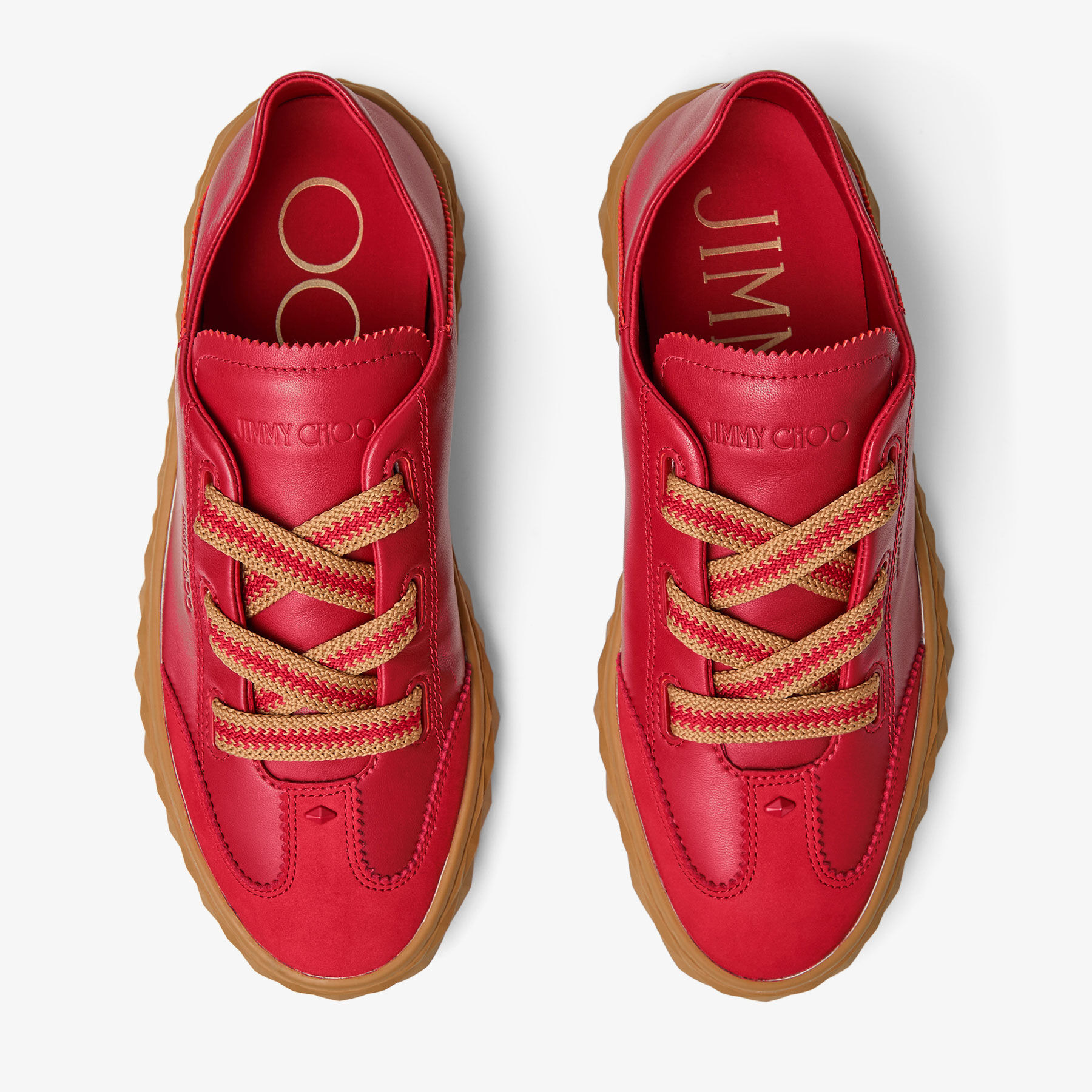 Diamond Light Flex/F
Ruby Red Leather Trainers - 6