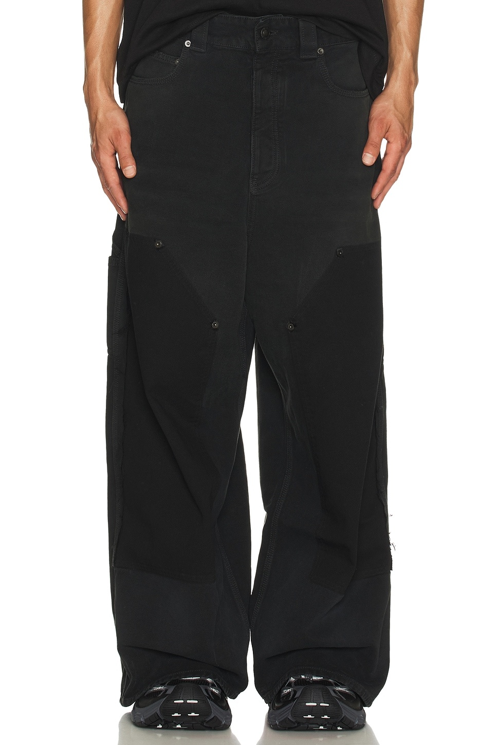 Ripped Off Baggy Pants - 3