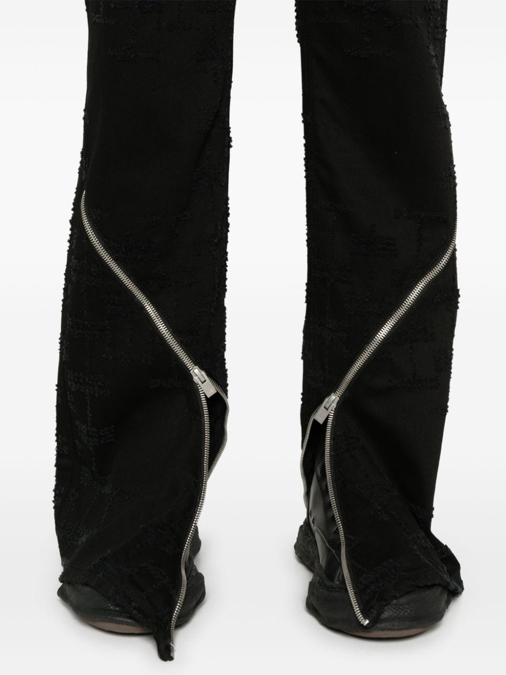 distressed-effect cotton jeans - 5