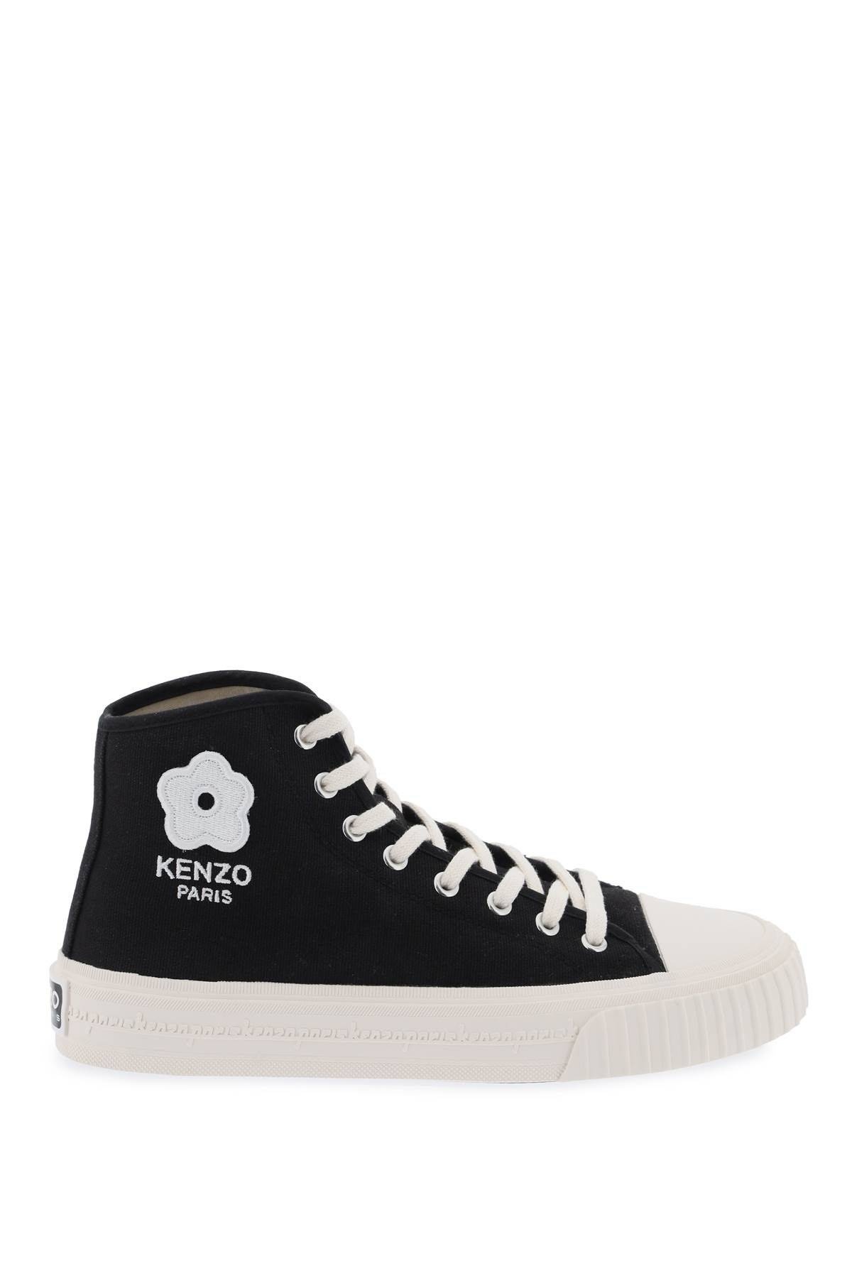 スニーカー KENZO canvas kenzo foxy high-top sneakers FE52SN025F72 KENZO CANVAS KENZO FOXY HIGH-TOP SNEAKERS | baltini | REVERSIBLE