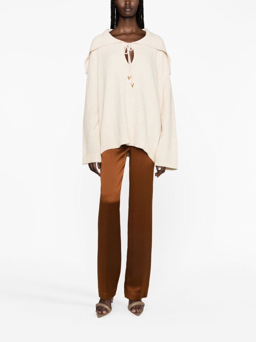 Pearl cape-style jumper - 2