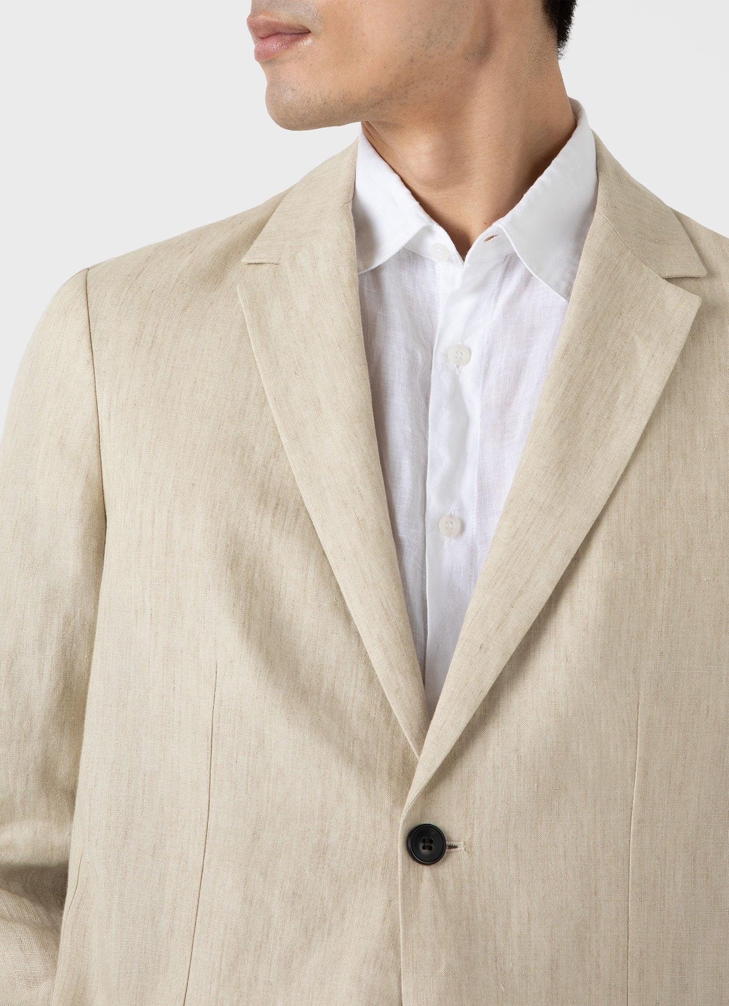 Linen Unstructured Blazer - 6