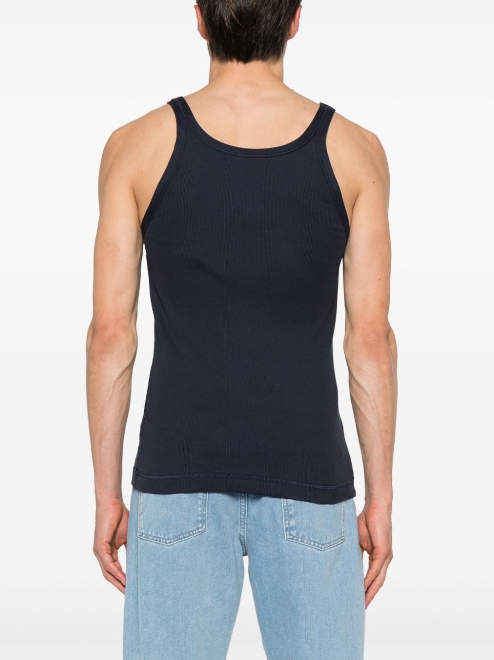 ribbed cotton vest - 4