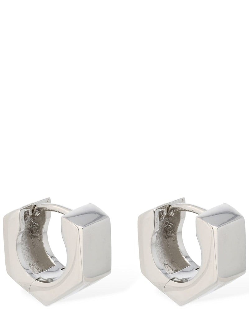 Bolt & nut hoop earrings - 1