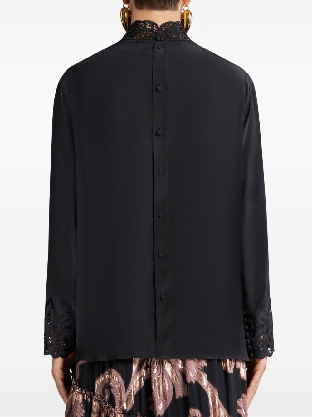 crepe de chine blouse - 4