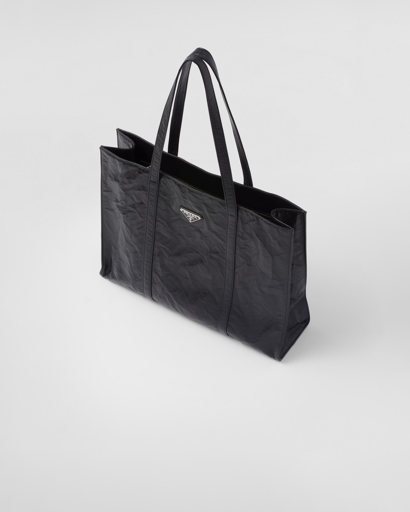 Large antique nappa leather tote 3