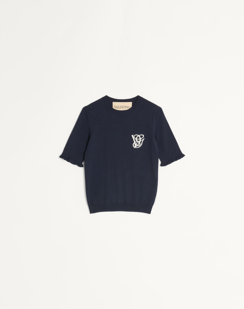 EMBROIDERED WOOL TOP 1