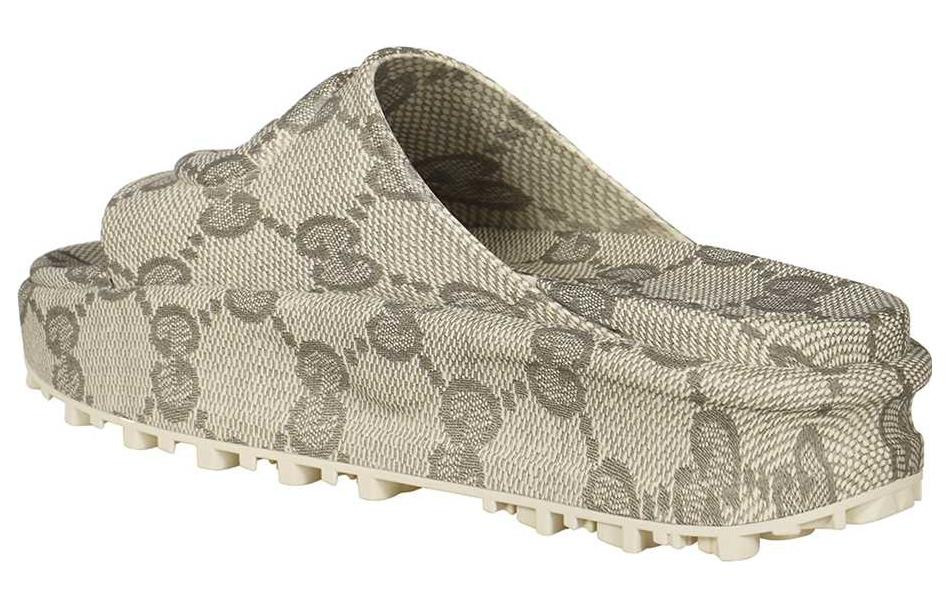 (WMNS) Gucci slide sandal with Interlocking G 'Beige' 725539-JAAC6-9742 - 2