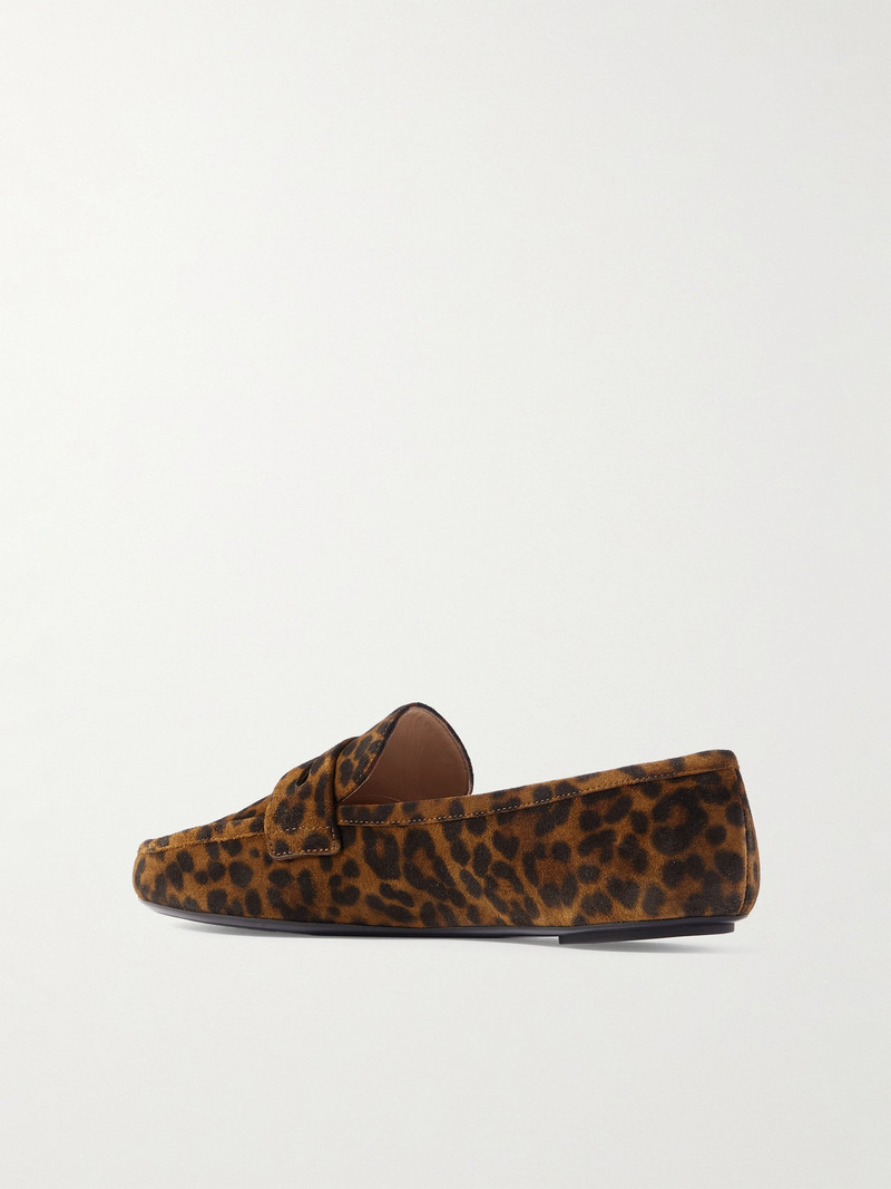 Giorgia Leopard-print Suede Loafers 3
