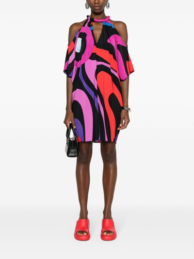 PUCCI abstract-print mini dress outlook