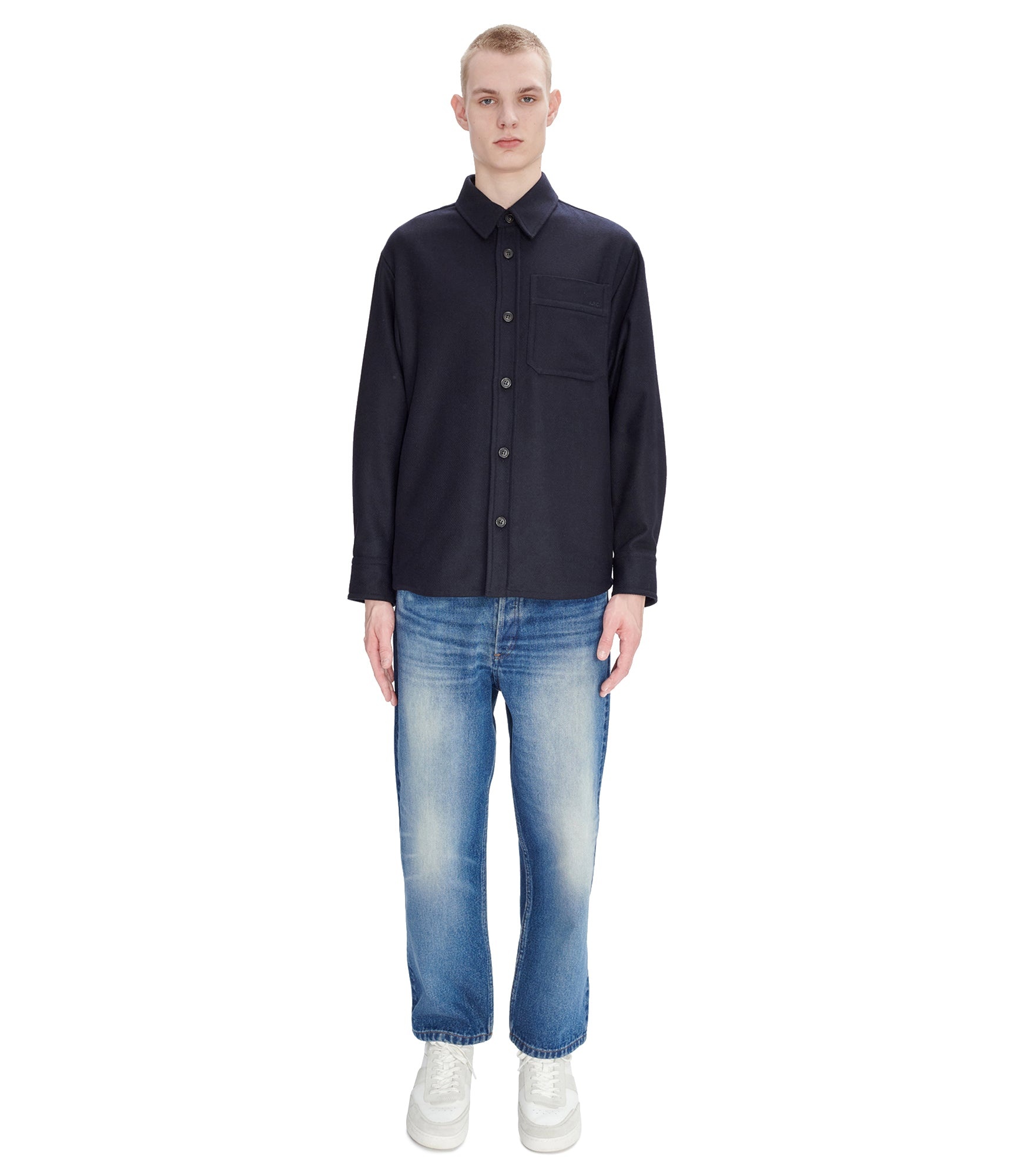 BASILE BRODÉE POITRINE OVERSHIRT - 4