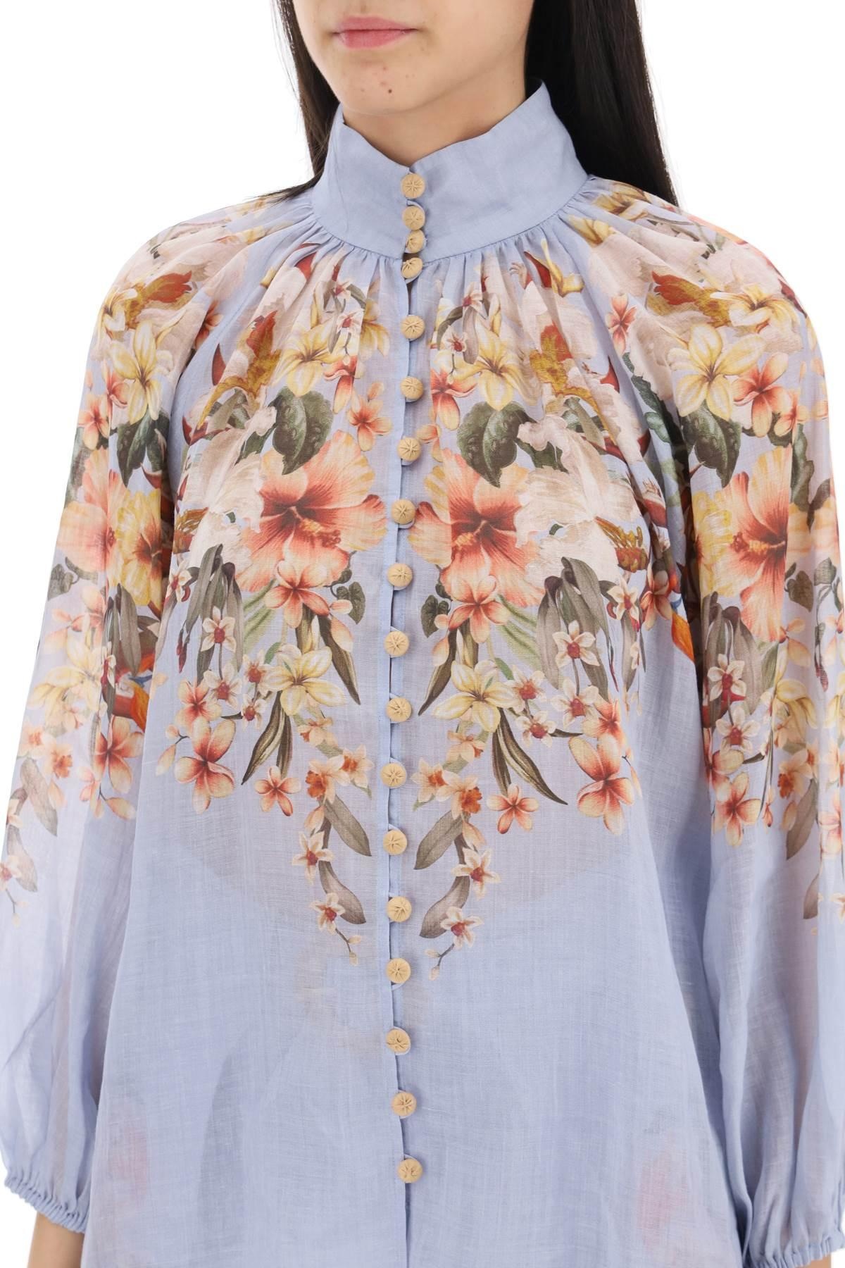 LEXI BILLOW SHIRT WITH FLORAL MOTIF - 5