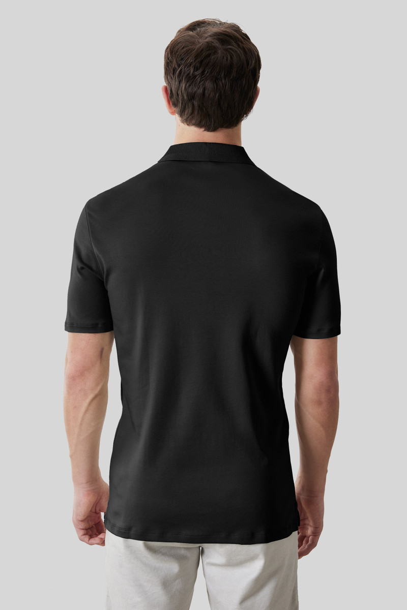 ROBERT BARAKETT The Barakett Textured Collar Polo outlook