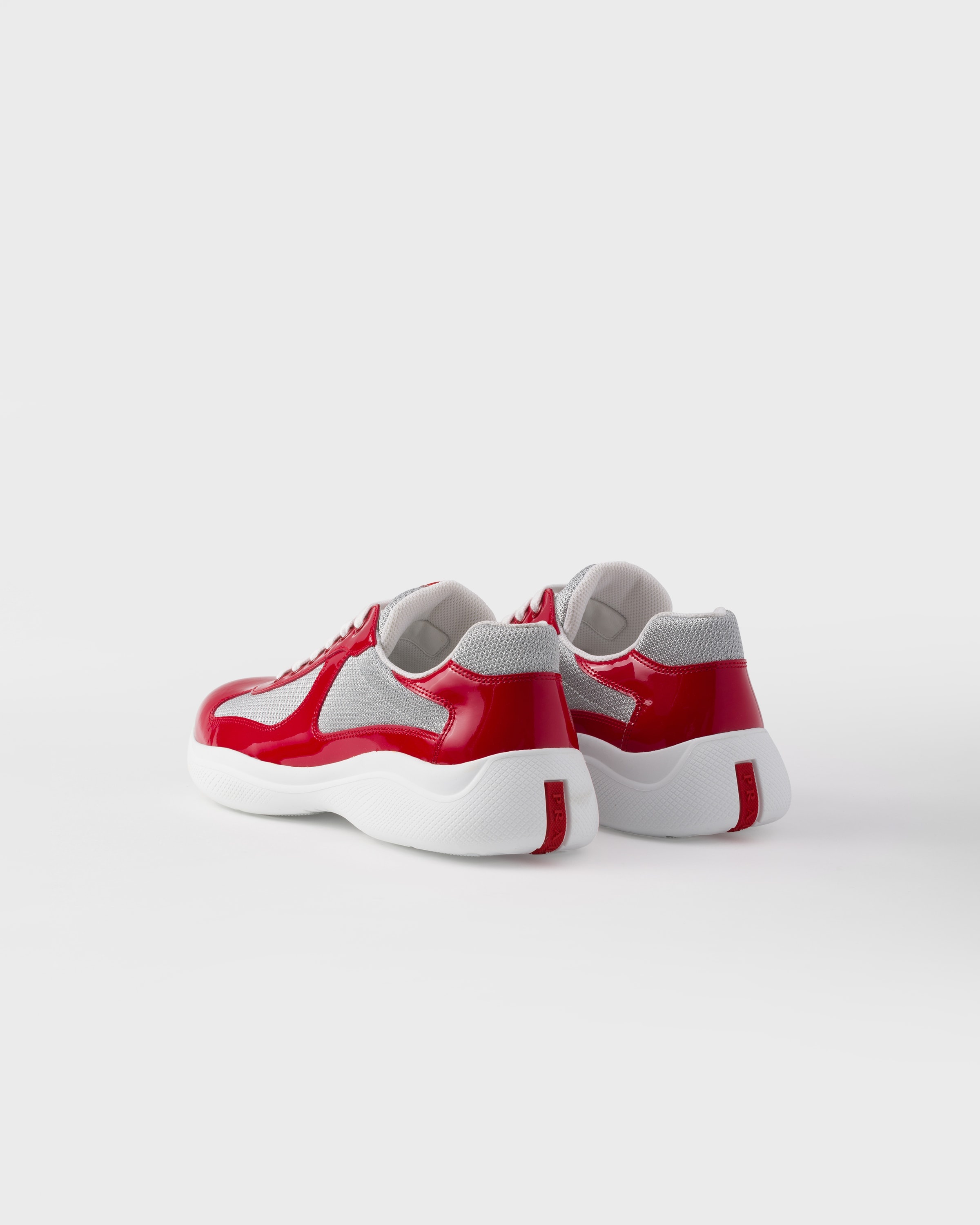 Patent leather and technical fabric Prada America's Cup sneakers - 4