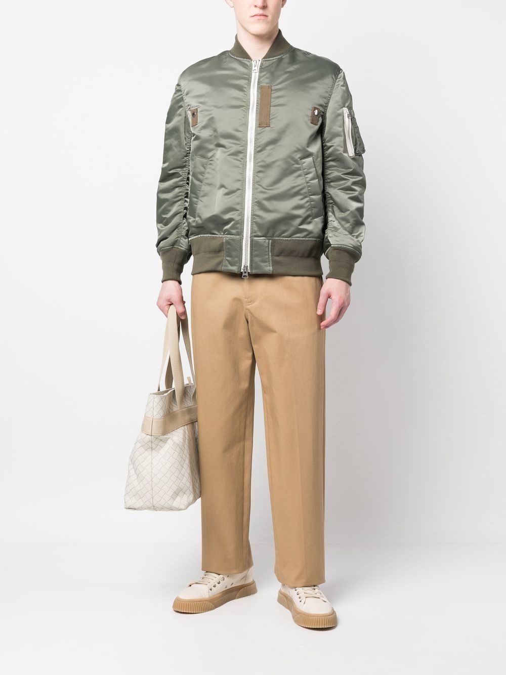 baseball-collar bomber jacket - 2