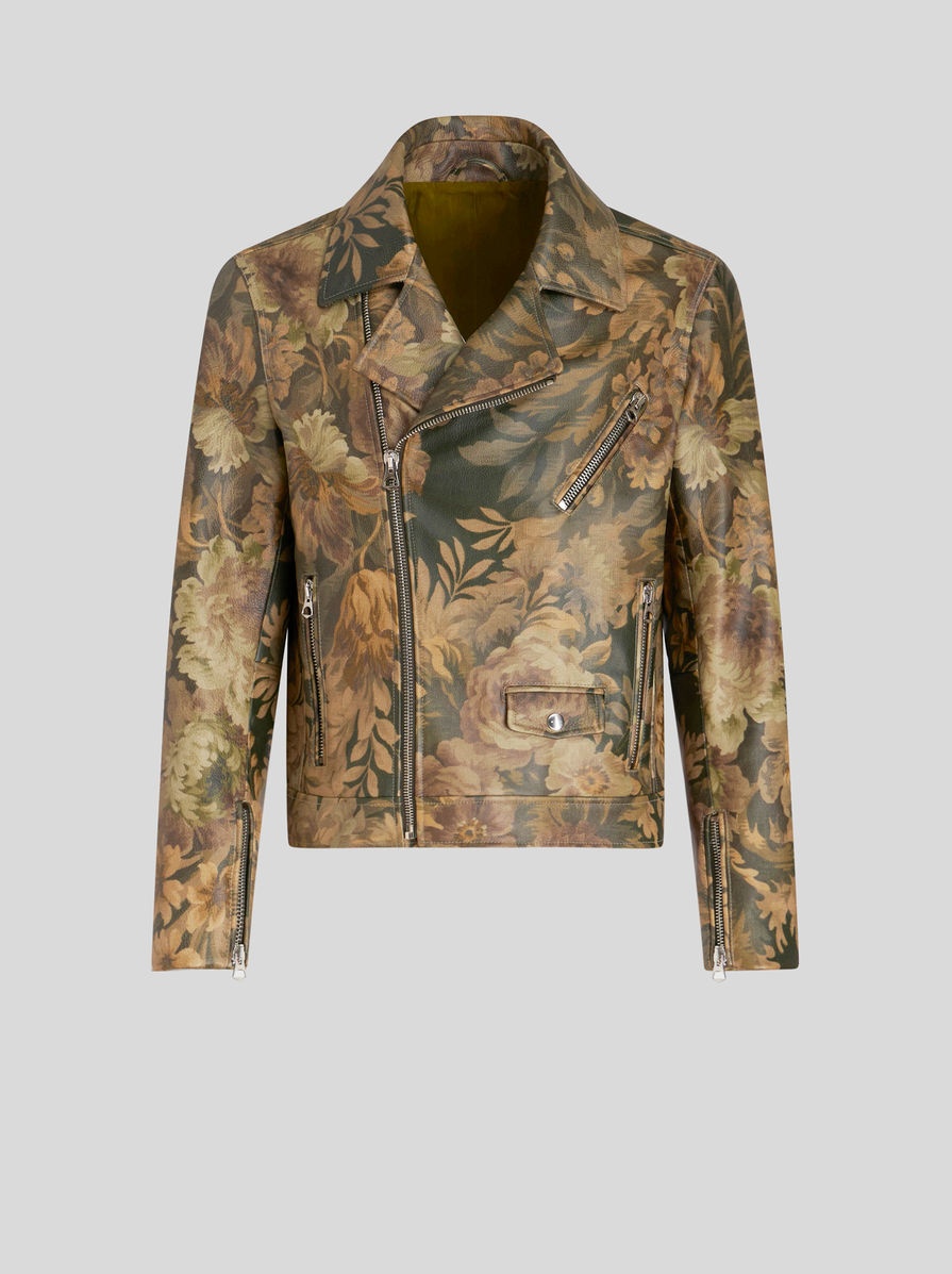 FOLIAGE LEATHER JACKET - 1