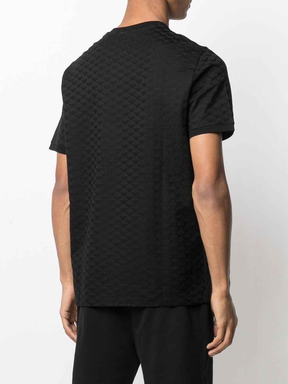 plain textured T-shirt - 4