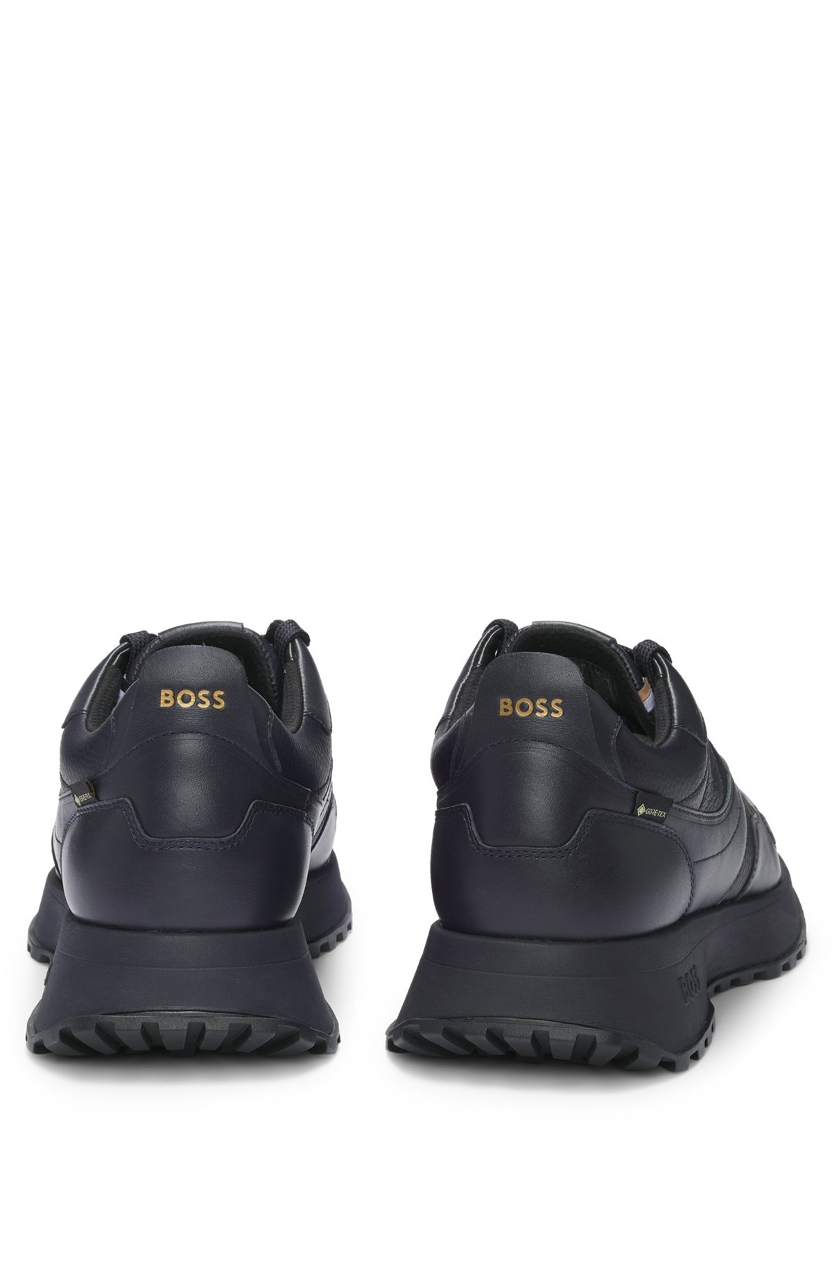 WATERPROOF GORE-TEX TRAINERS IN POLISHED LEATHER - 5