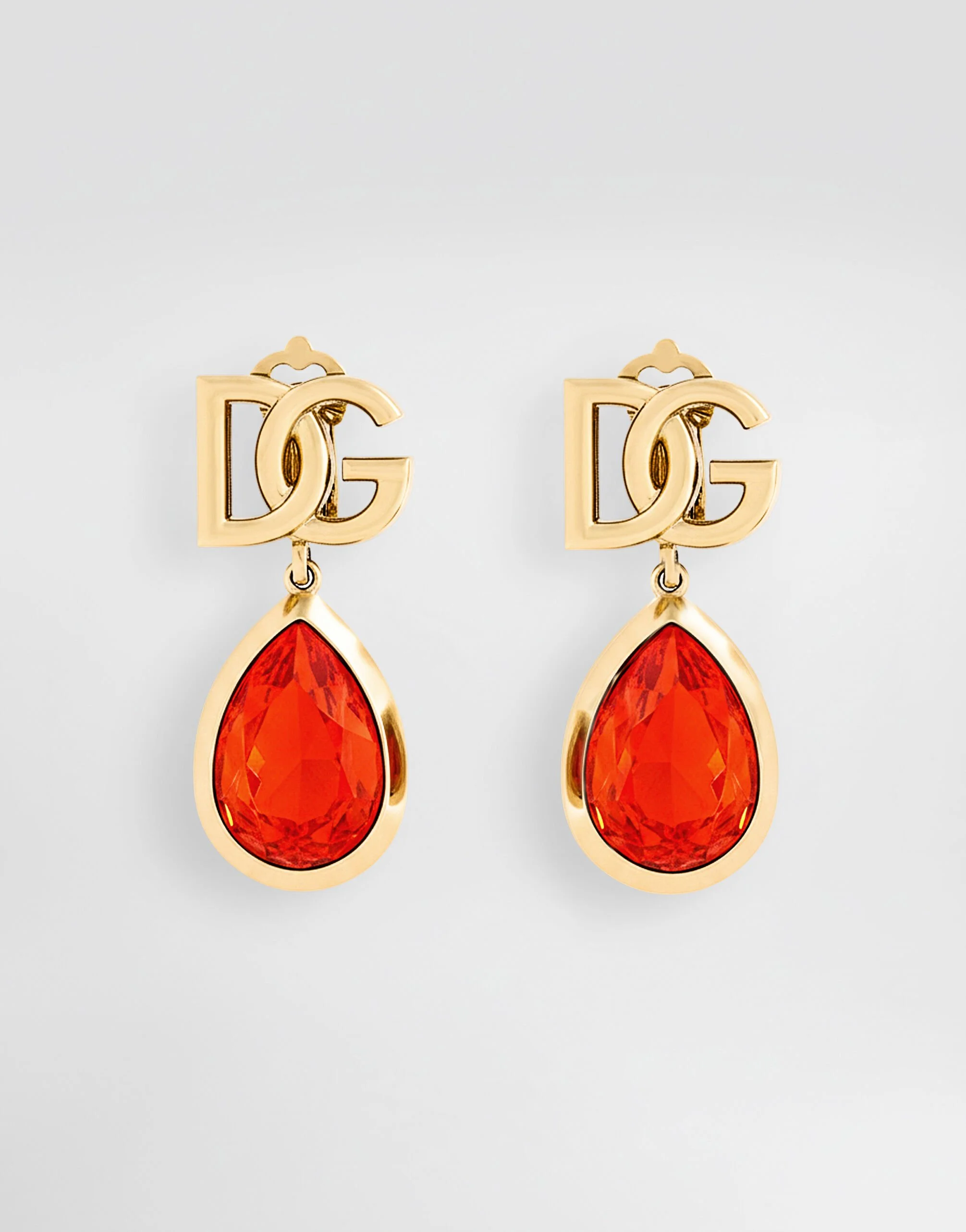 Clip earrings with logo - 1