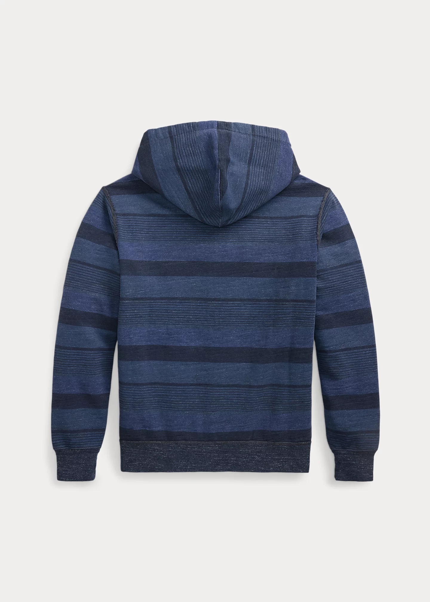Striped French Terry Full-Zip Hoodie - 2