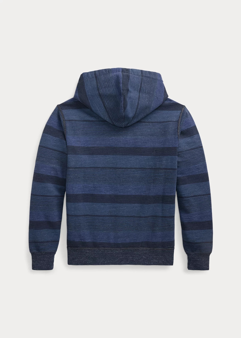 RRL by Ralph Lauren Striped French Terry Full-Zip Hoodie outlook
