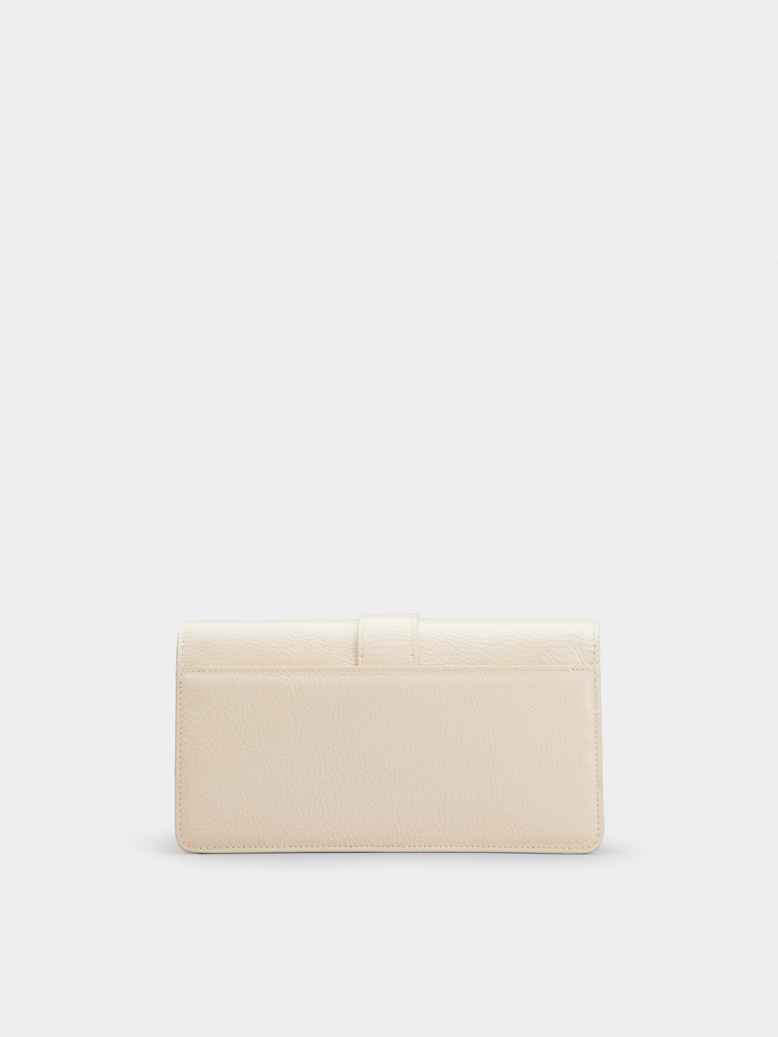 Viv' Clutch Lacquered Buckle in Leather - 5