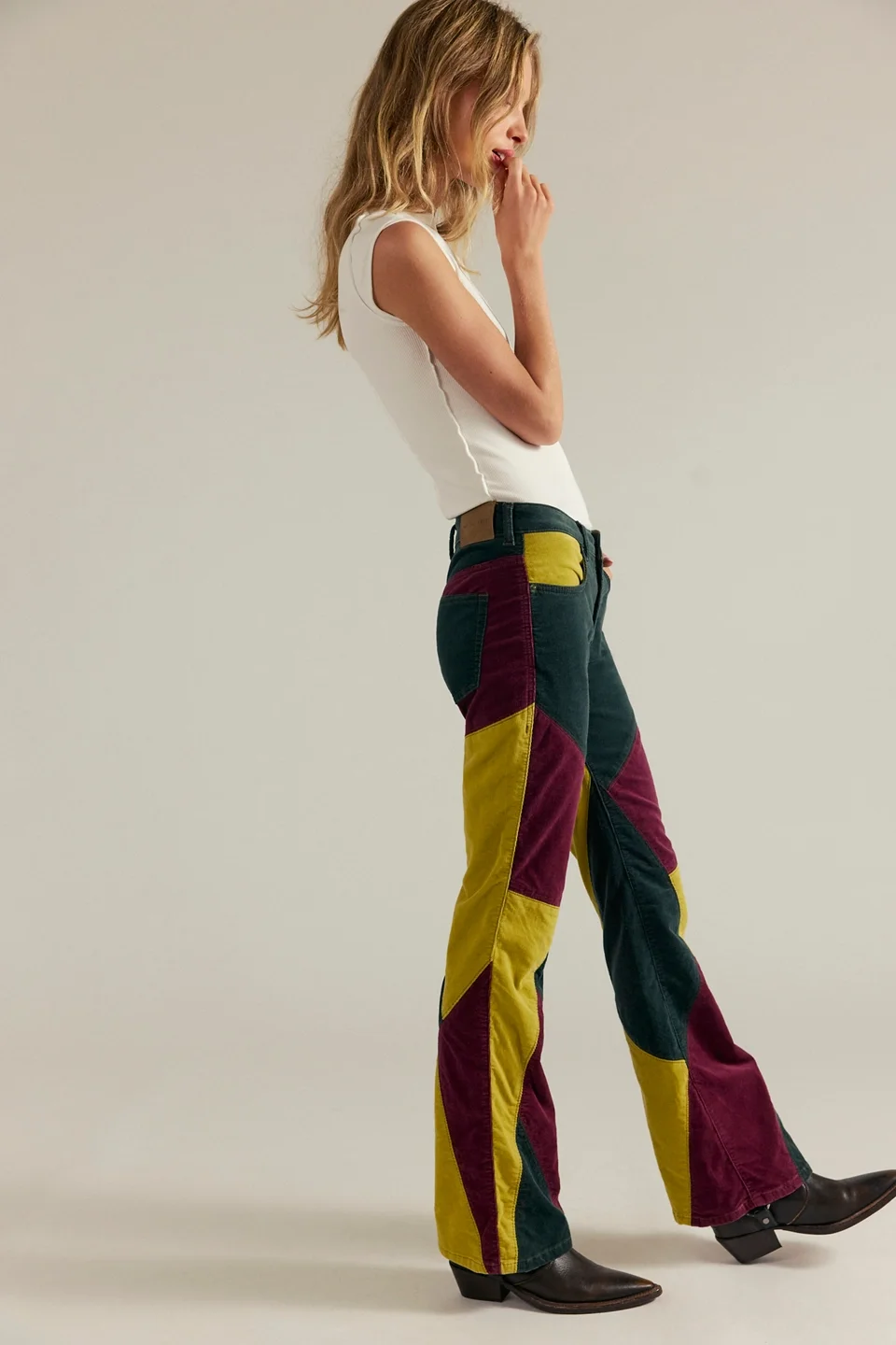 We The Free On Your Side Cord Patched Bootcut Jeans - 1