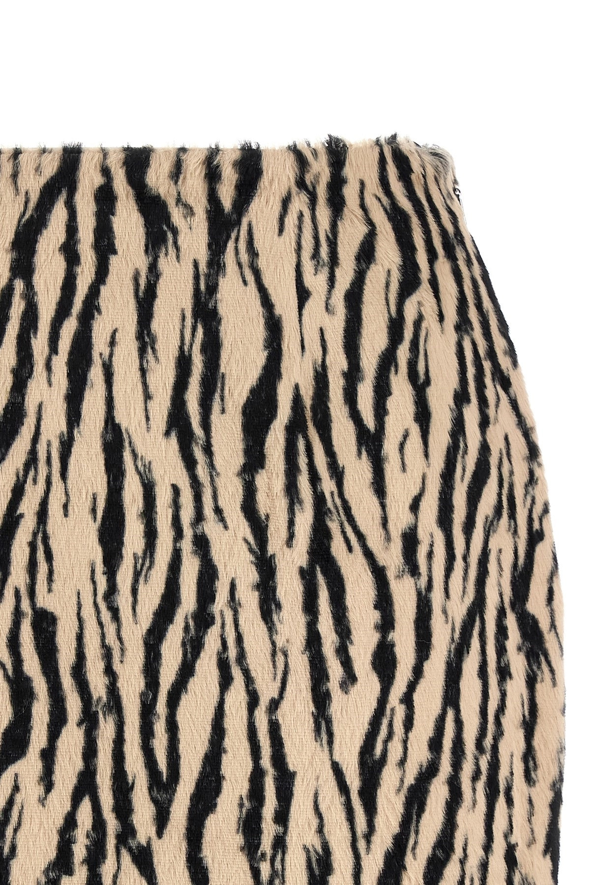 'Printed Faux Fur' skirt - 4