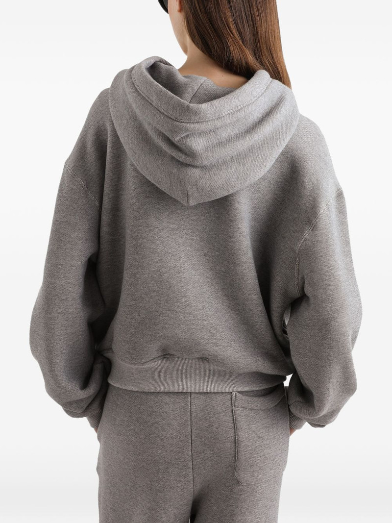 logo-embroidered hoodie 5