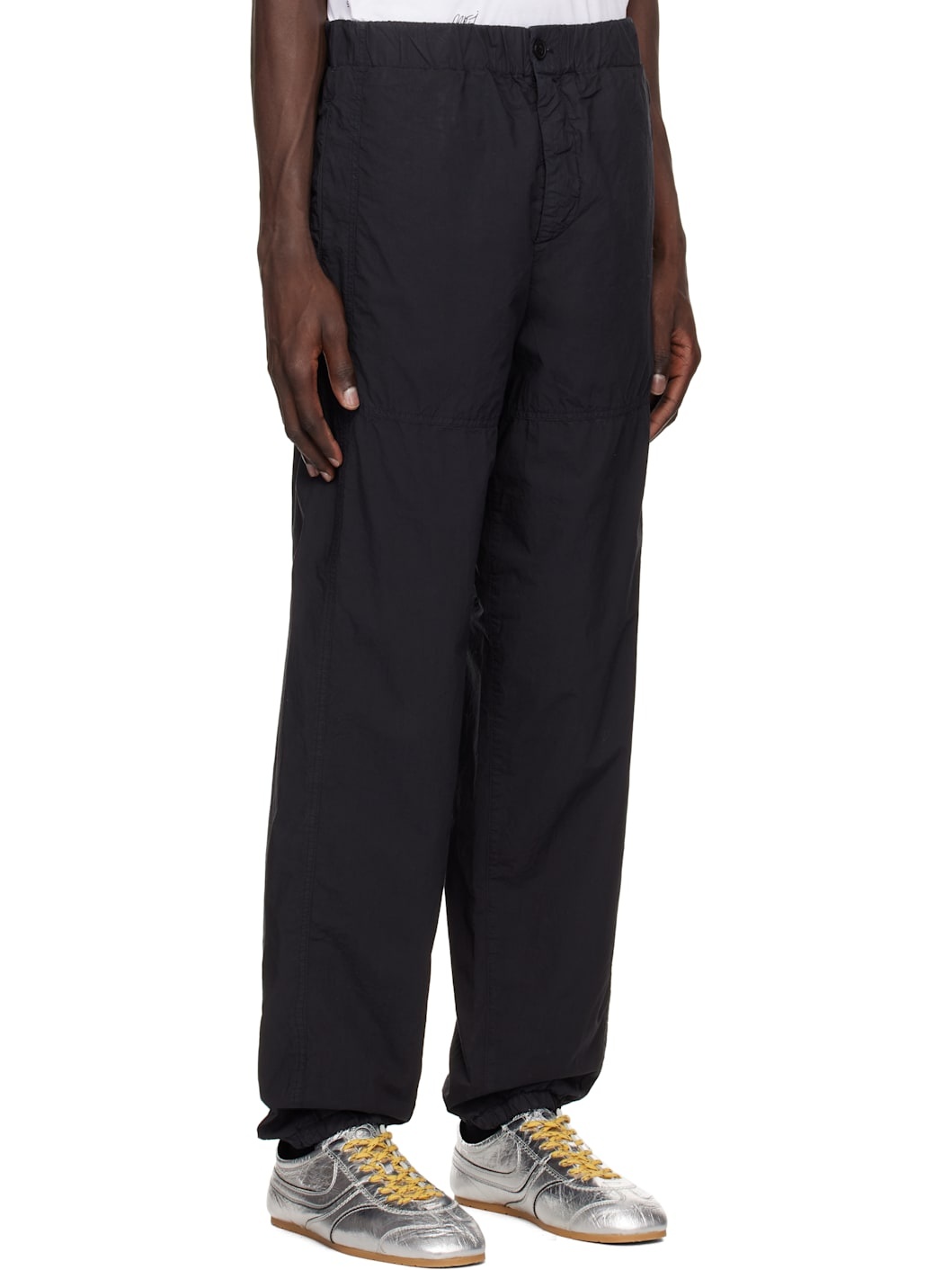 Black Parachute Trousers - 2