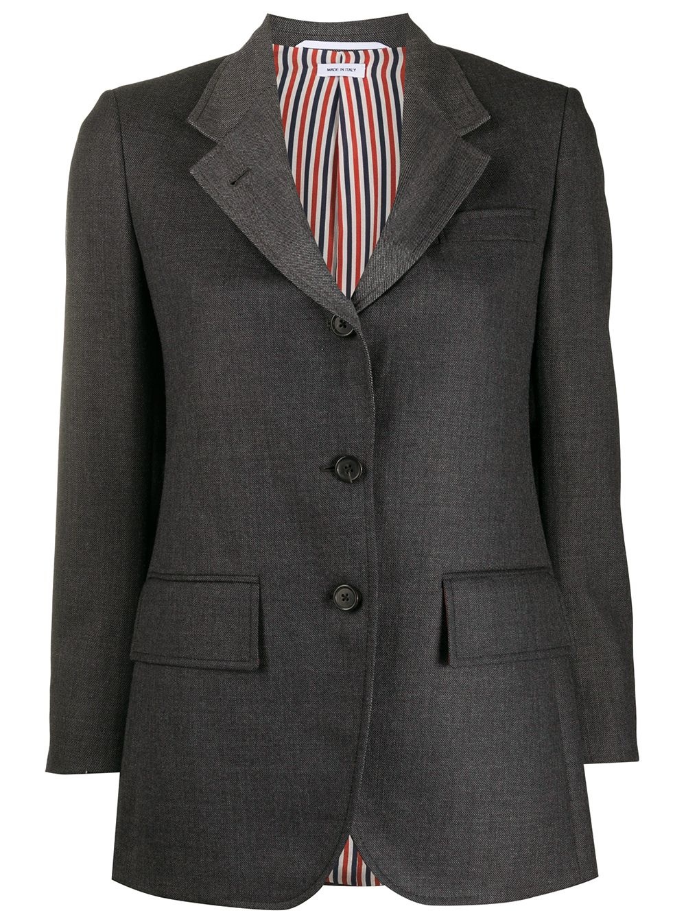 wide lapel wool jacket - 1