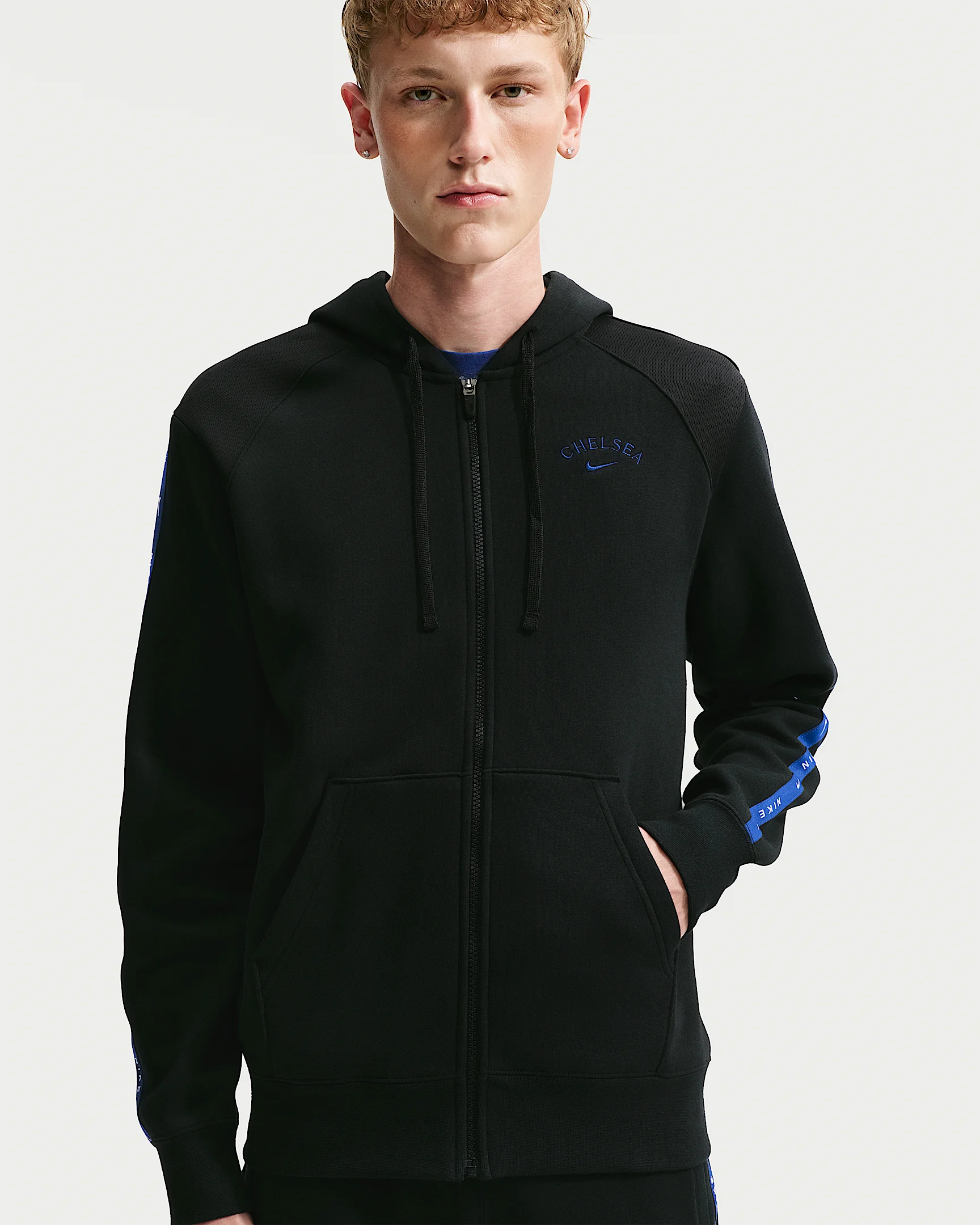 Chelsea FC City Side Men's Nike Soccer Full-Zip Fleece Hoodie - 1