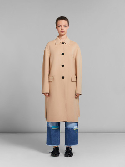 Marni CAMEL WOOL AND CASHMERE TRENCH COAT outlook