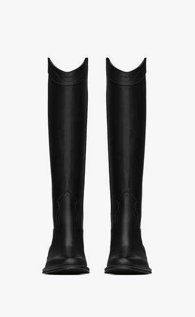 SAINT LAURENT kate boots in smooth leather outlook
