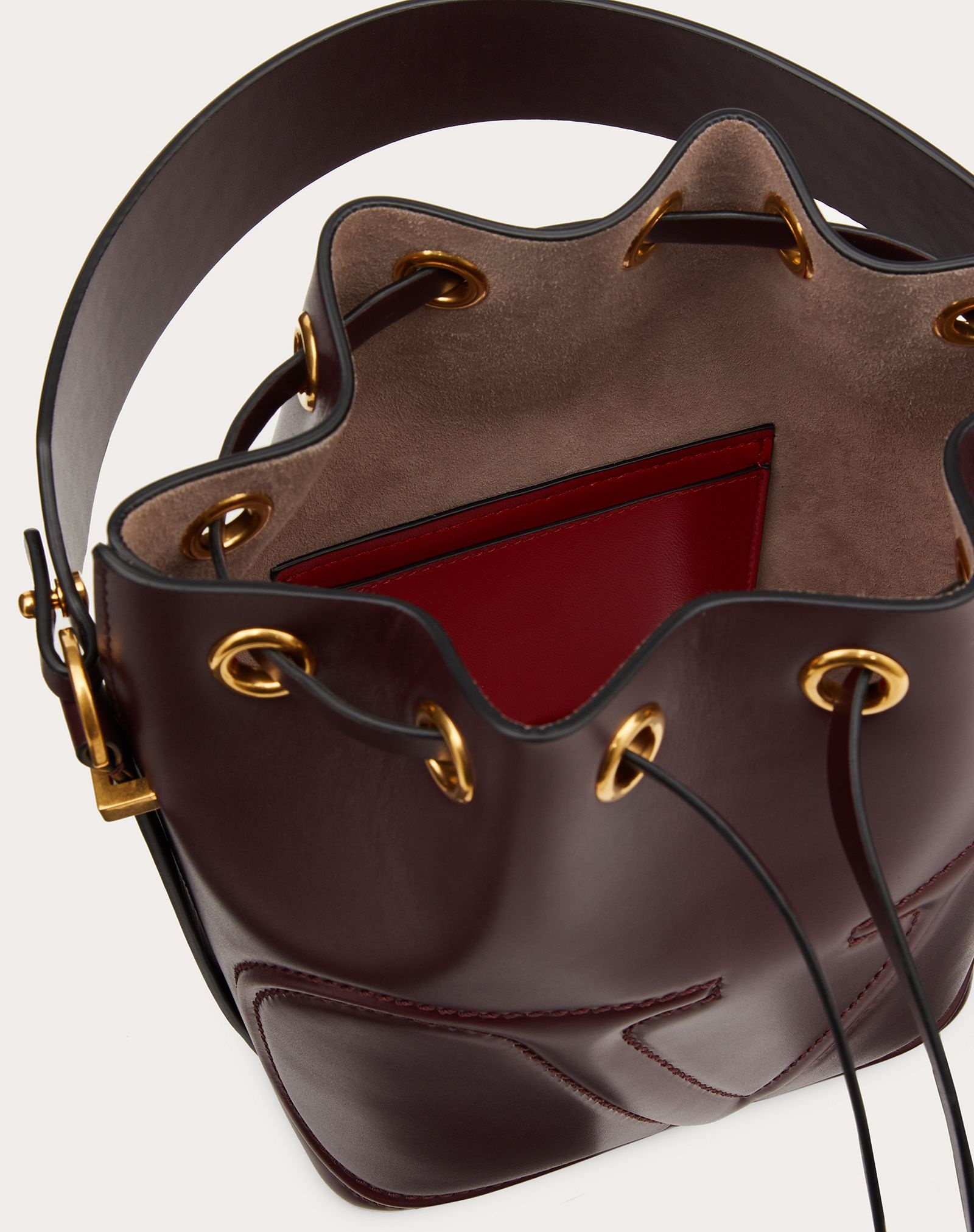 VLogo Walk Calfskin Bucket Bag - 4