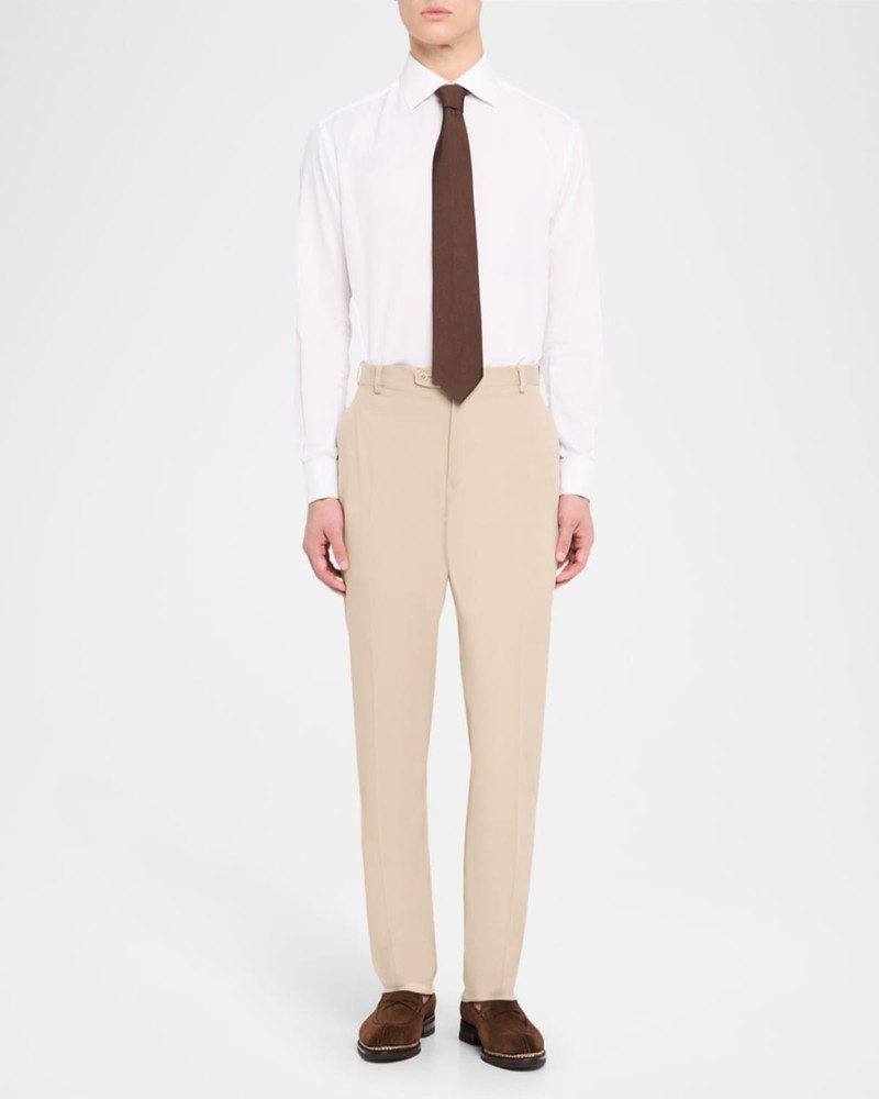 Brioni Men's Twill Modern-Fit Formal Pants outlook