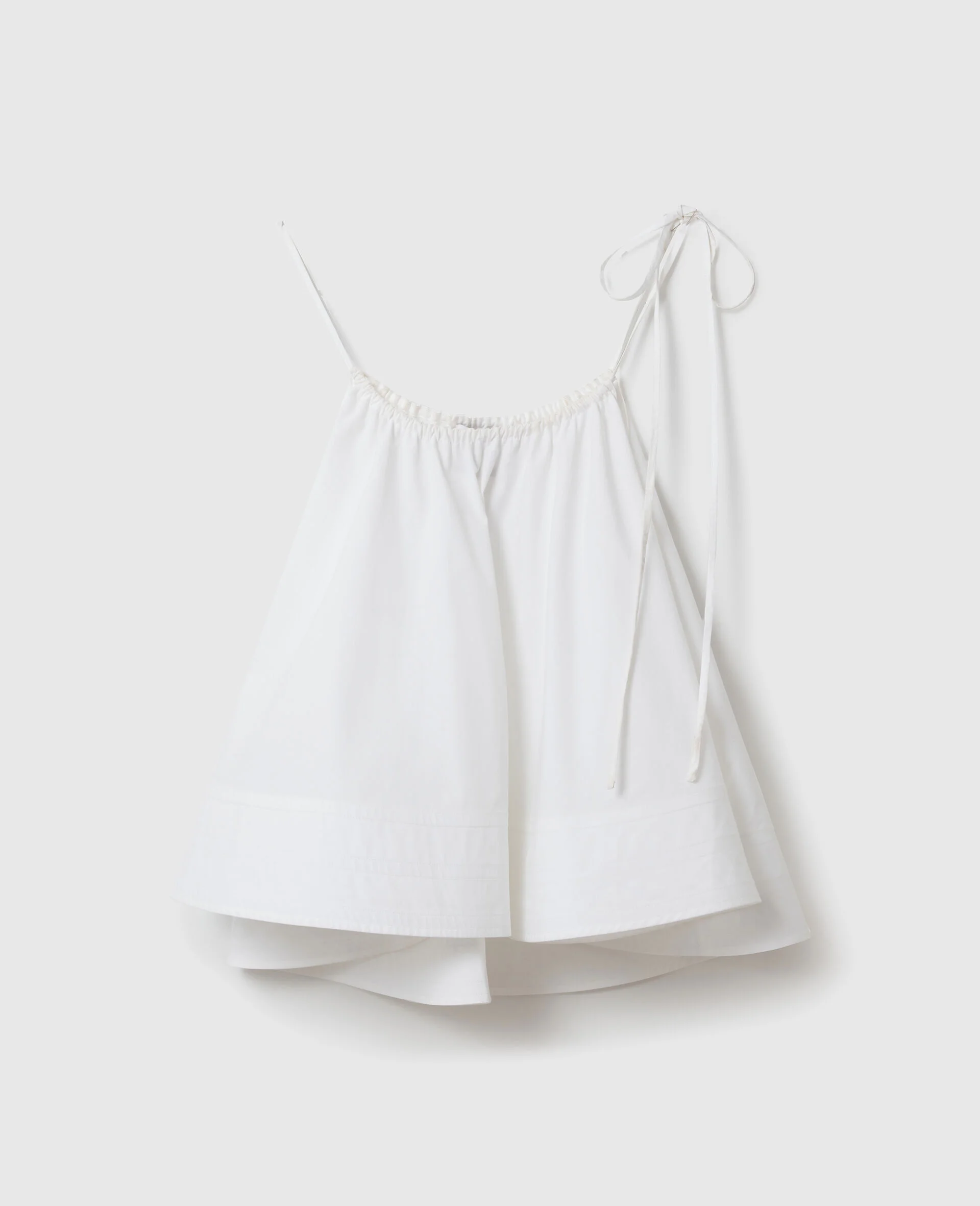 Poplin Sleeveless Frill Top - 1