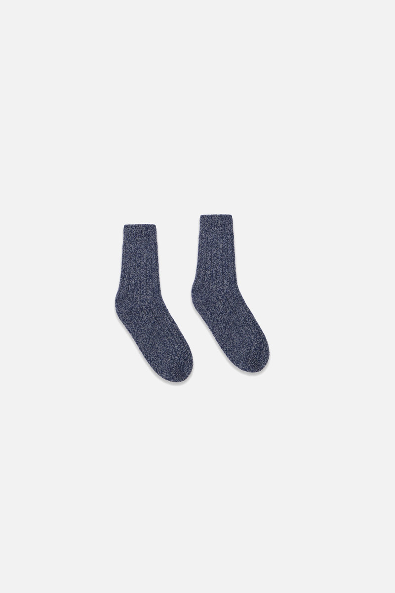 CASHMERE MARL TROUSER SOCKS 1