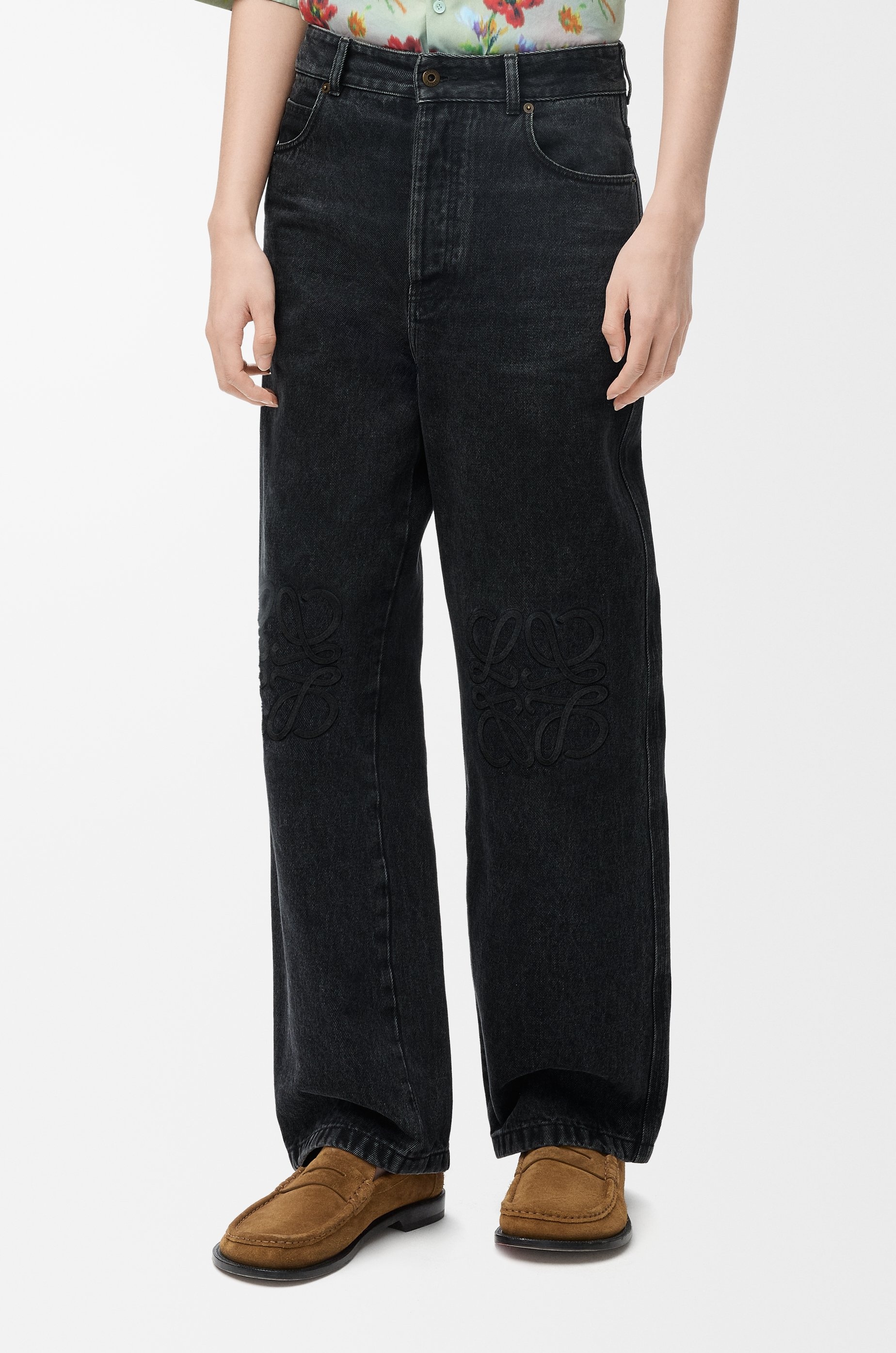 Anagram baggy jeans in denim - 3