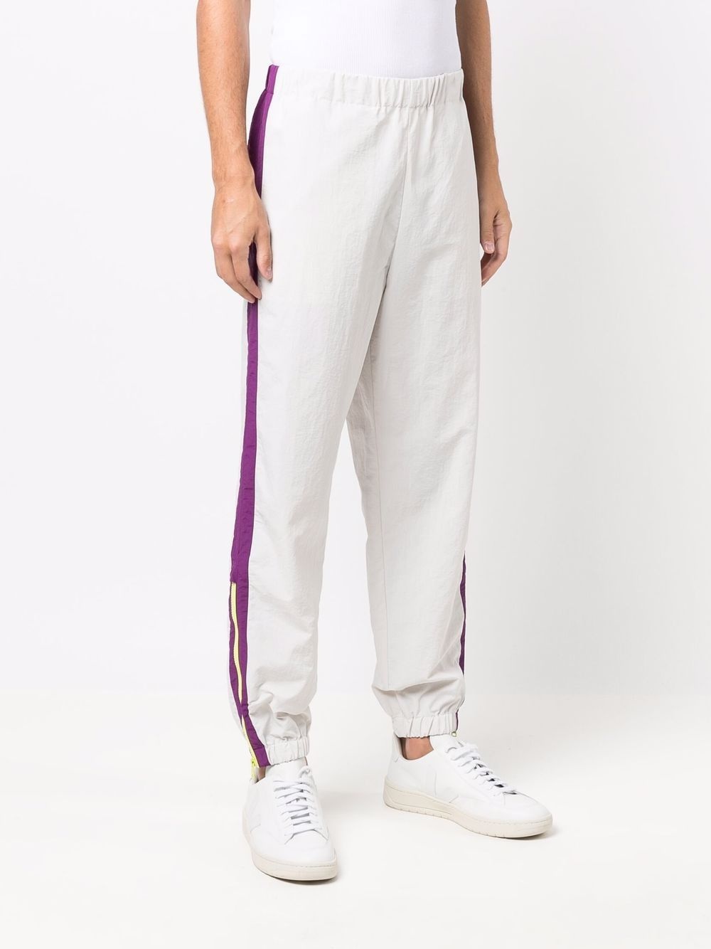 side stripe track pants - 3