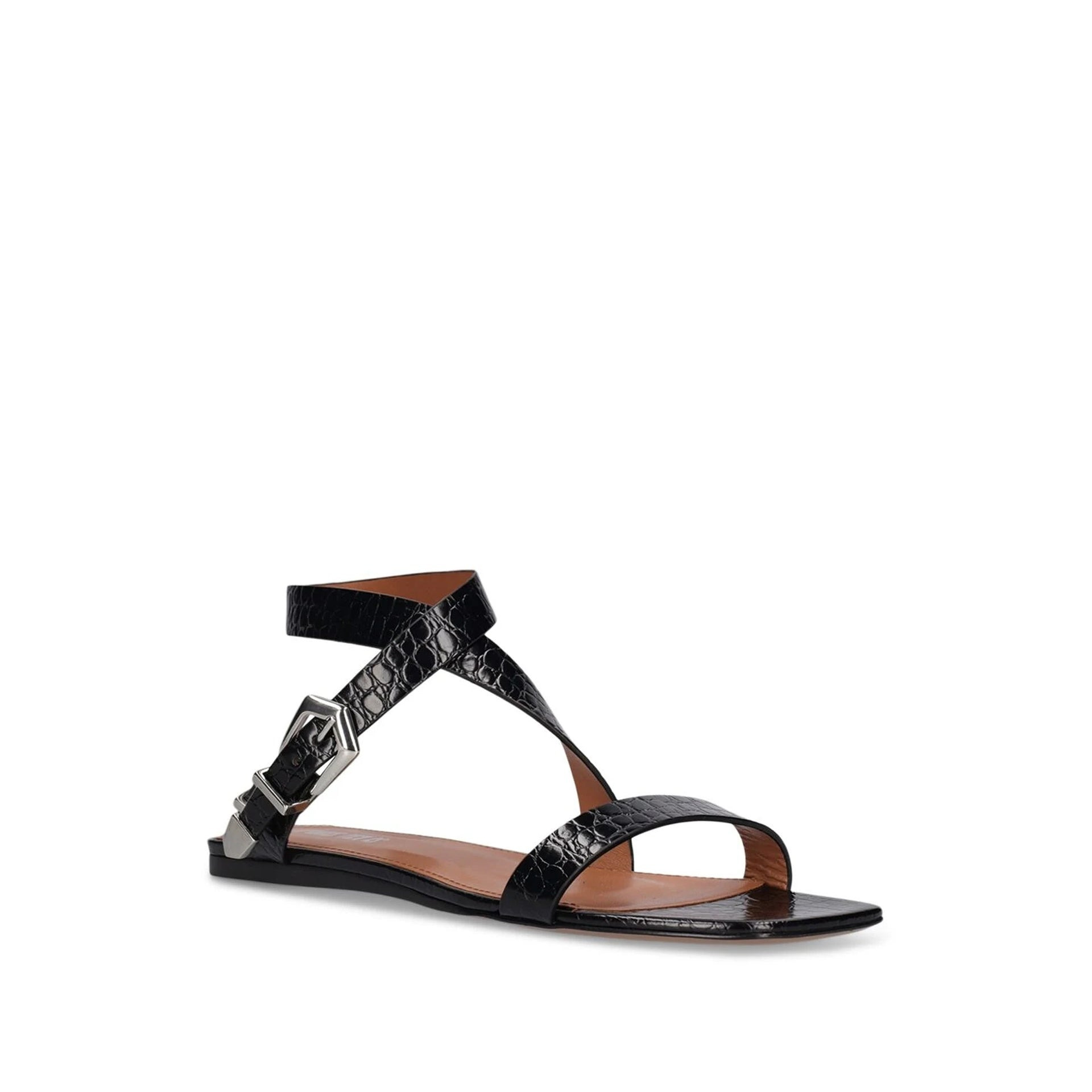 Paris Texas Lauren Croco Flat Sandals Women - 2